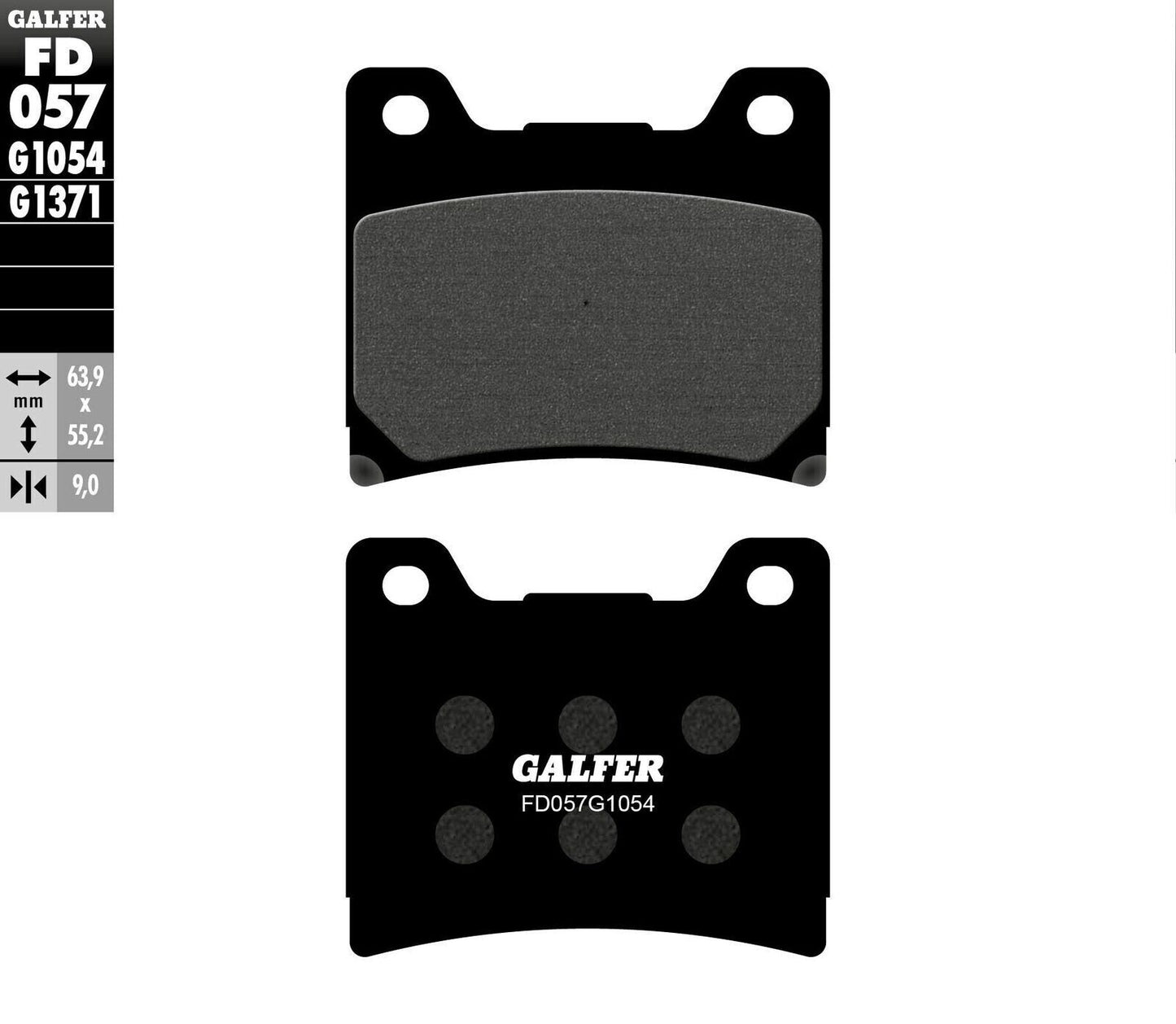 Galfer Brakes - FD057G1054 - Semi-Metallic Brake Pads