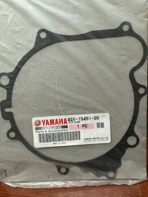 YAMAHA OEM LEFT CRANKCASE COVER GASKET 4GY-15451-00-00 NEW GENERATOR TTR225 ALL