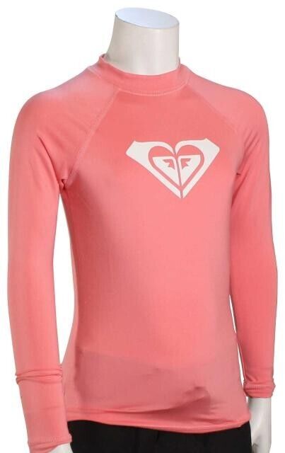 ROXY GIRLS WHOLE HEARTED LS RASH GUARD SIZE 2